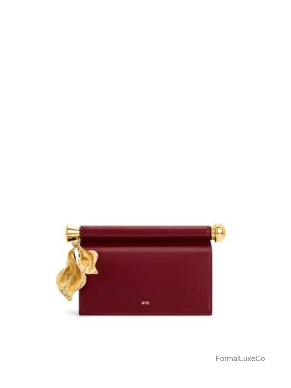 JW PEI Holly Vegan Leather Clutch with Metal Pendant Embellishment